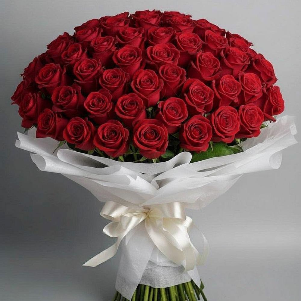 Букет 101 Красная роза Блэк Мэджик в Тальменке