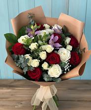 Букет цветов из:  Розы и Альстромерии в Тальменке