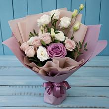 Букет цветов из:  Розы и Лизиантусы в Тальменке