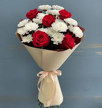 Букет цветов из:  Розы и Хризантемы в Тальменке