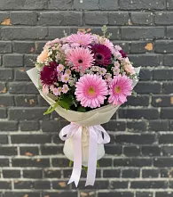 Букет цветов из:  Герберы и Хризантемы в Тальменке