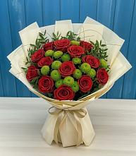 Букет цветов из:  Розы и Хризантемы в Тальменке