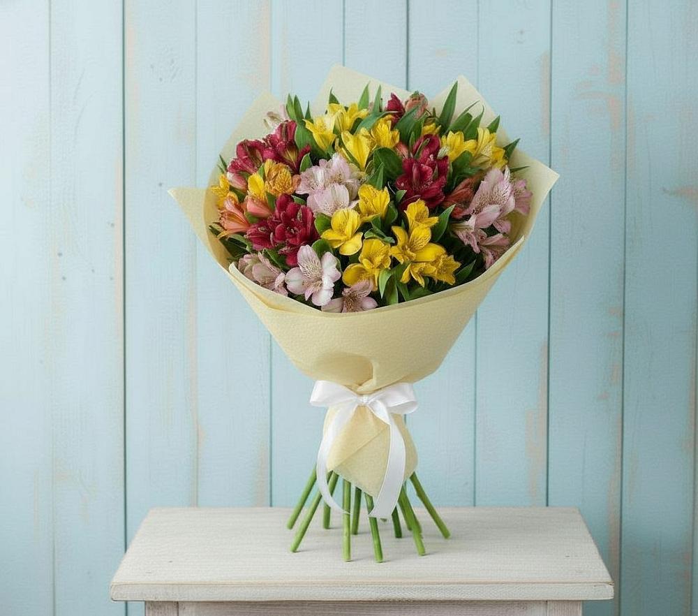 Букет цветов из: Альстромерии в Тальменке