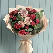 Букет цветов из:  Гвоздики и Розы #REPLACE_PRED# Тальменке