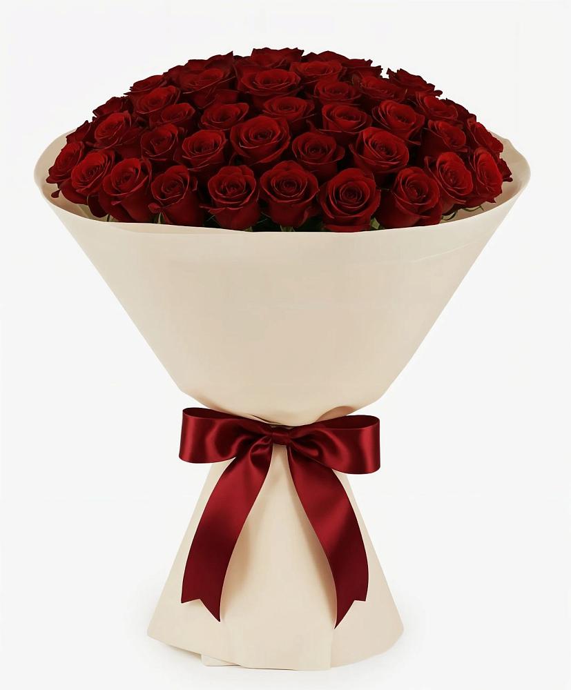 Букет 101 Бордовая роза Блэк Бакарра в Тальменке