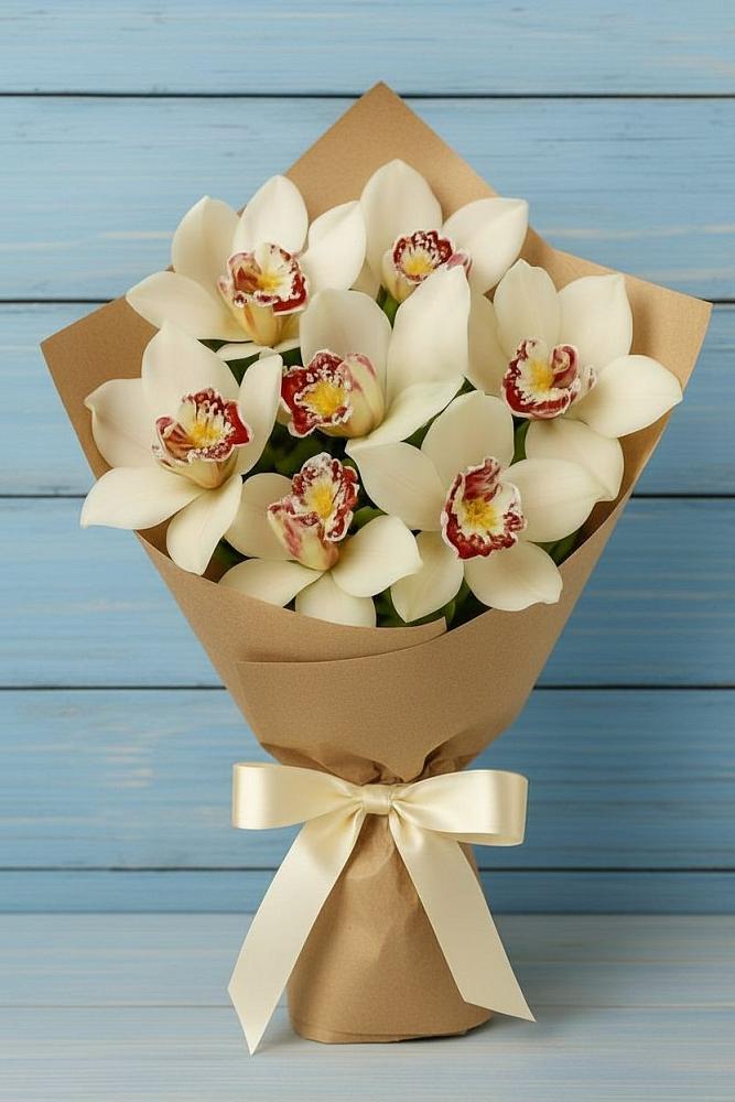 Букет цветов из: Орхидеи и Розы в Тальменке