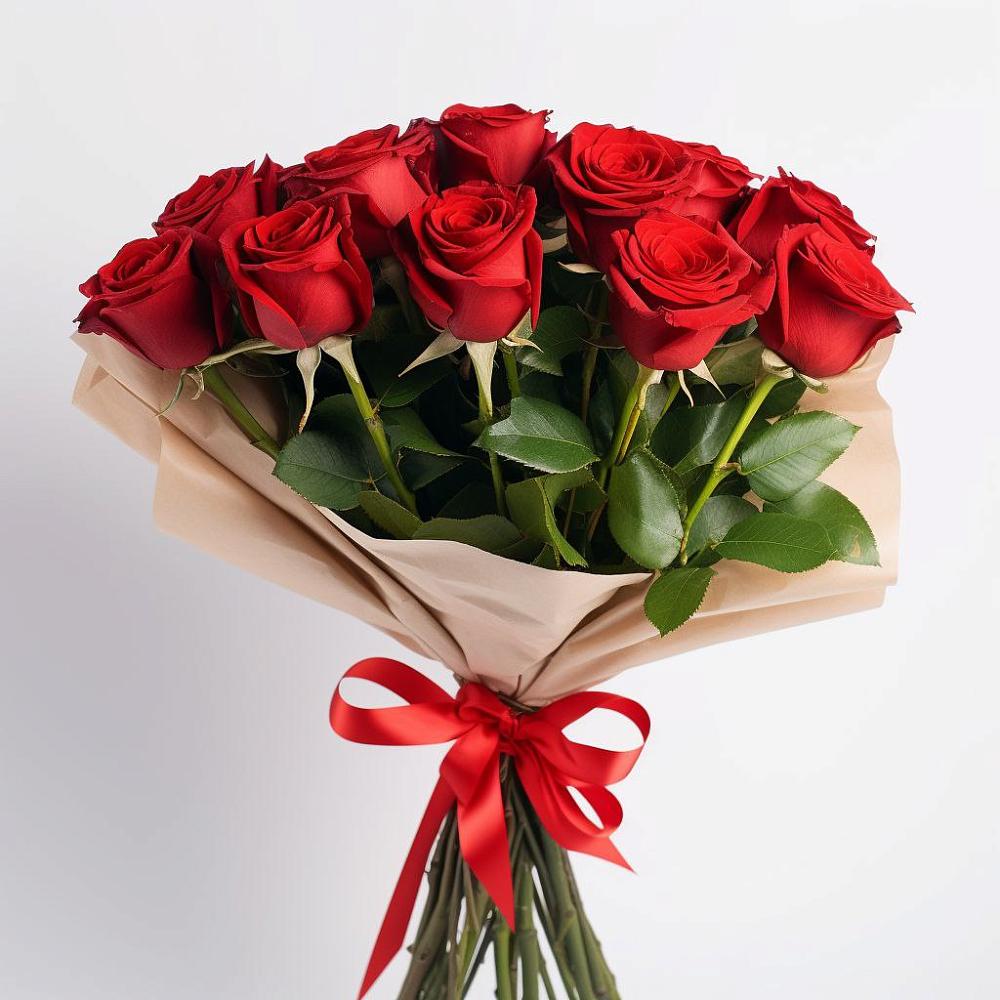 Букет 11 Красных роз Эдлесс Лав в Тальменке
