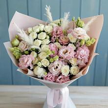 Букет цветов из:  Альстромерии и Розы в Тальменке